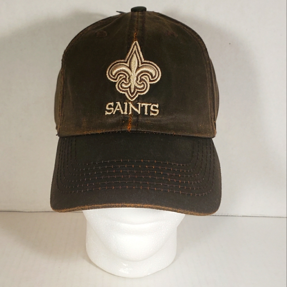 NWT Men's Saints '47 Clean Up Adjustable Distressed Hat - Picture 1 of 5